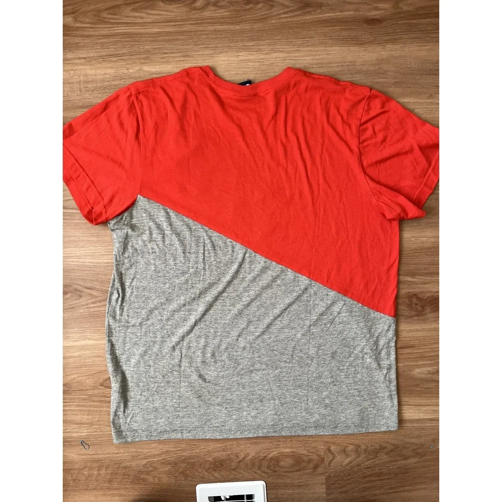 Nike Vintage‎ 80s Blue Tag Logo T Tee Shirt Jordan Gray Orange XXL
